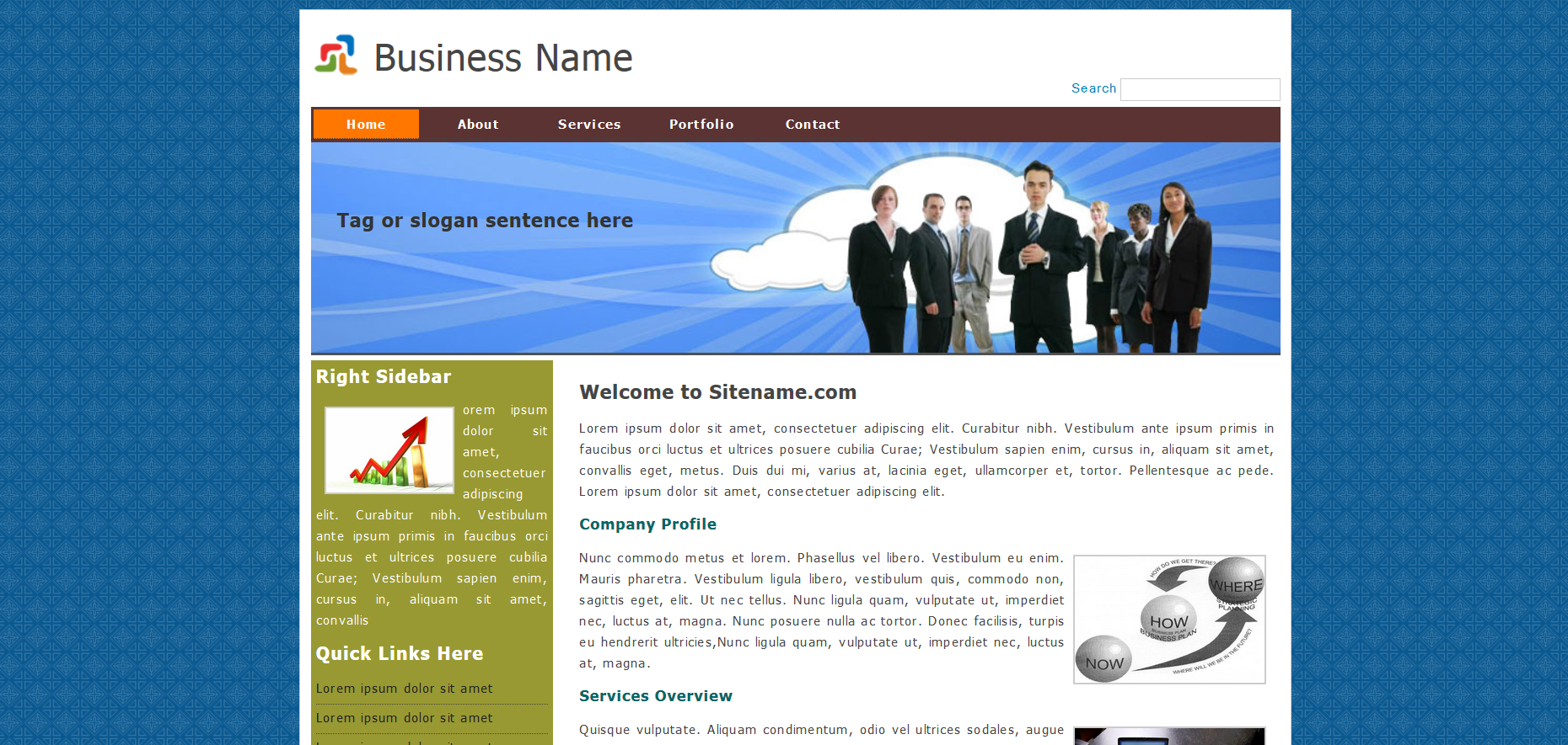 Шаблон сайта Бизнес №392