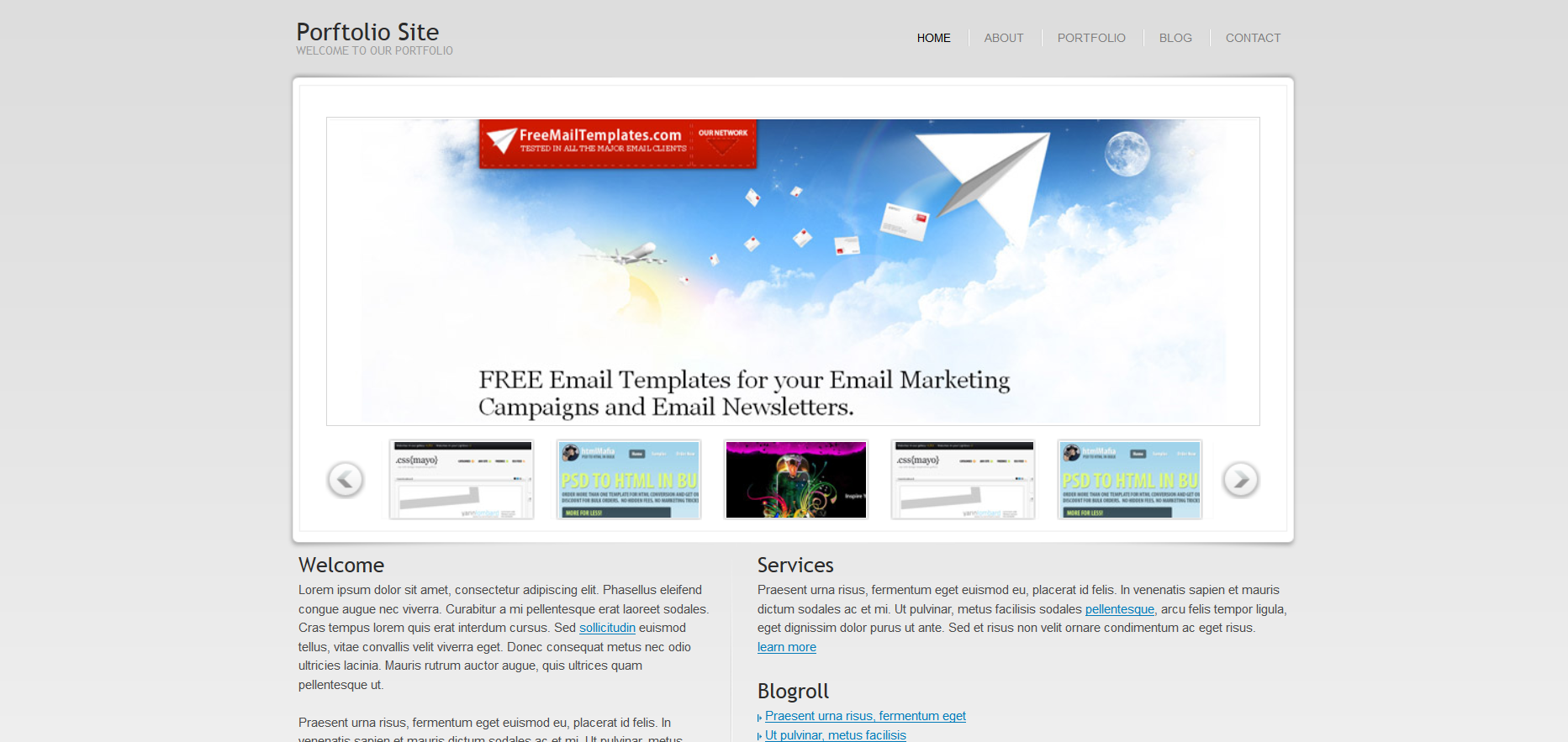 Шаблон сайта Дизайн №571