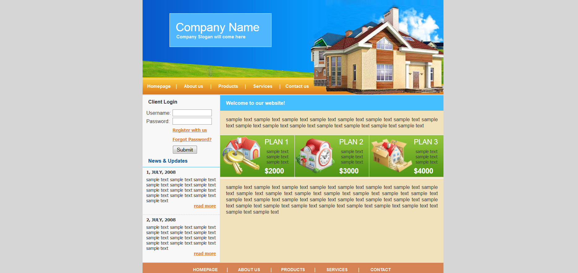 Шаблон сайта Недвижимость №374