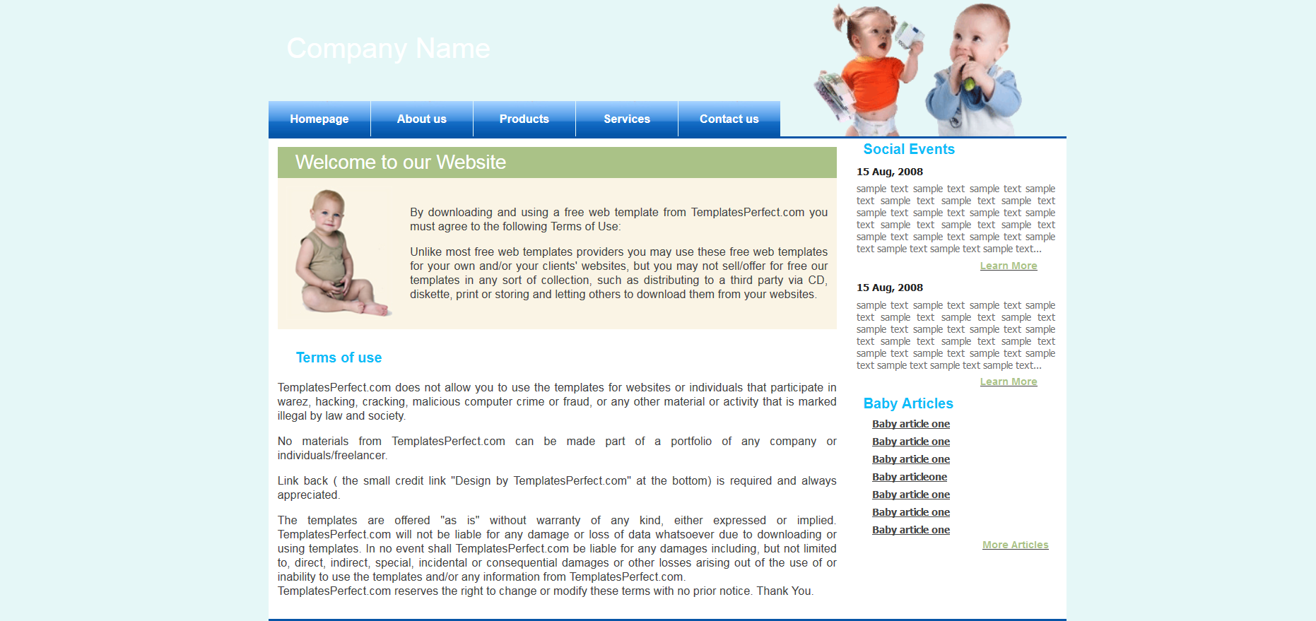 Шаблон сайта Семья №389