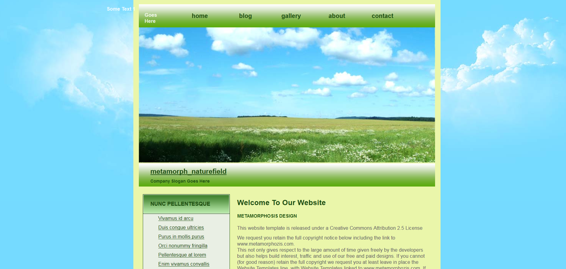 Шаблон сайта Природа №139