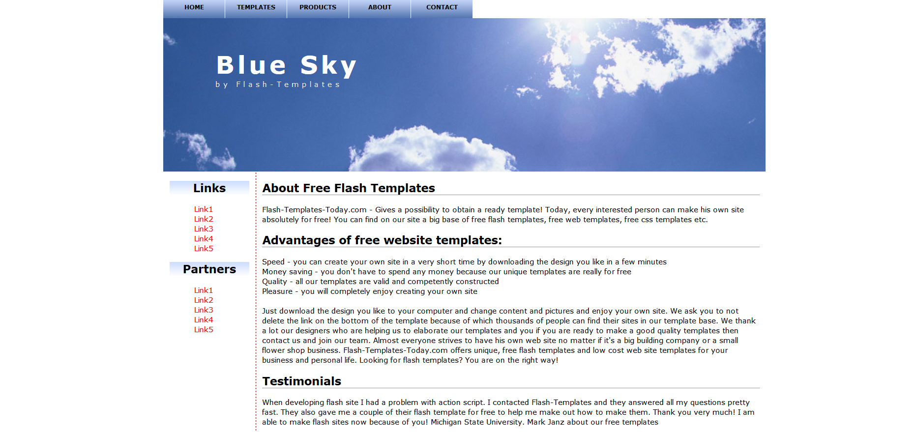 Шаблон сайта Персональные №317