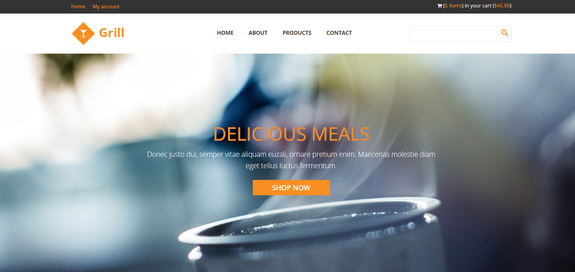 Шаблон сайта Рестораны №565