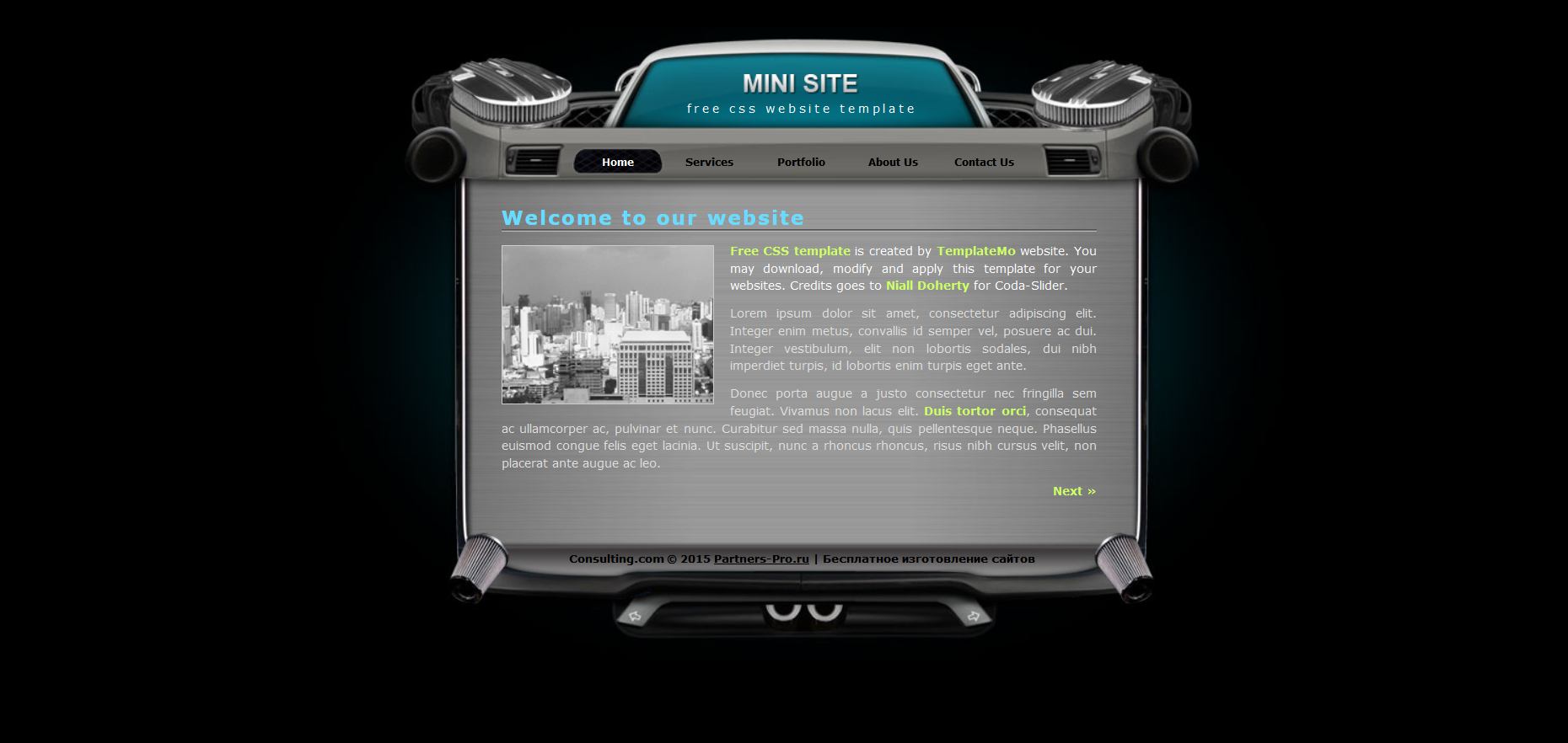 Шаблон сайта Веб №444